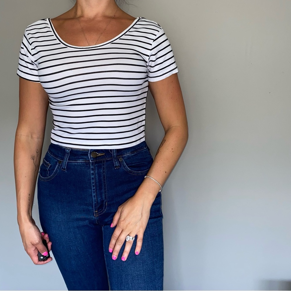 Black & White Striped Tee